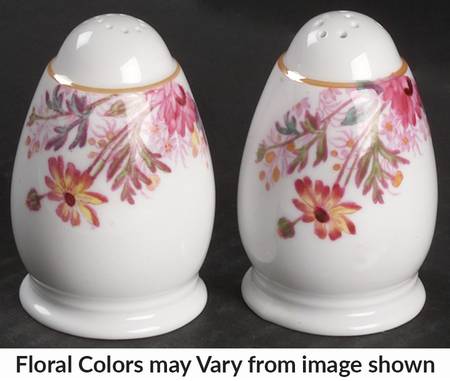 Chelsea Garden (Mustard Trim) Salt & Pepper Set