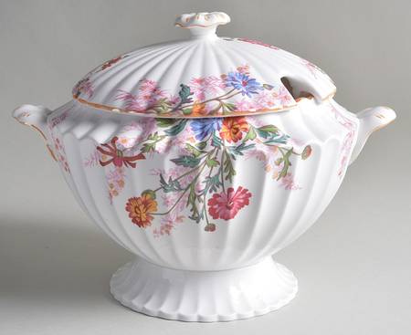 Chelsea Garden (Mustard Trim) Tureen & Lid w/Underplate