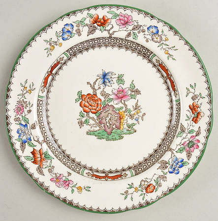 Chinese Rose Bone Salad Plate