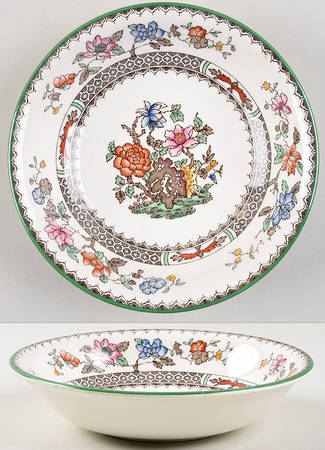 Chinese Rose Bone Coupe Cereal Bowl