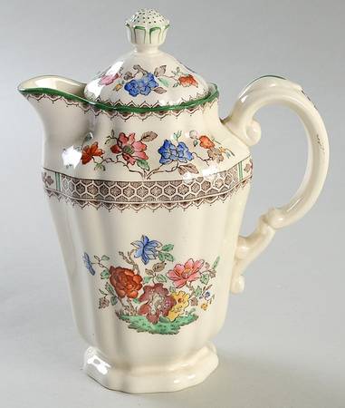 Chinese Rose Hot Water Jug & Lid