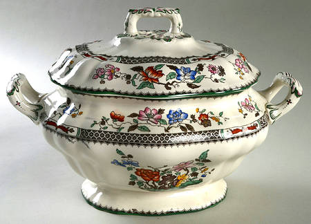 Chinese Rose Oval Tureen & Lid