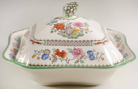 Chinese Rose Square Covered Vegetable