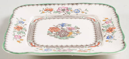Chinese Rose Square Butter No Lid