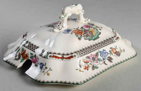 Chinese Rose Lid for Tureen