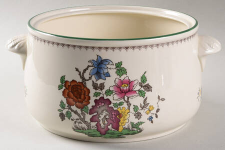 Chinese Rose 2.5 Qt Round Casserole No Lid