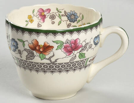 Chinese Rose Flat Cup