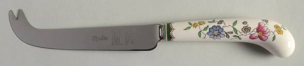 Chinese Rose Cheese Knife with Stainless Blade