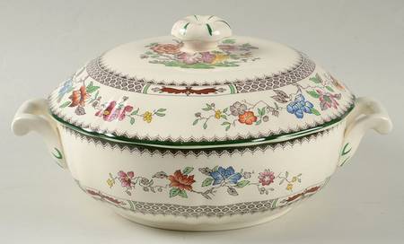 Chinese Rose Round Covered Vegetable