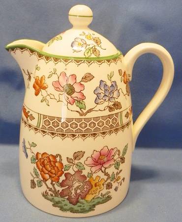 Chinese Rose Hot Water Jug & Lid