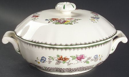 Chinese Rose Round Covered Vegetable