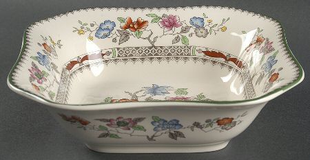 Chinese Rose 8" Square Vegetable Bowl