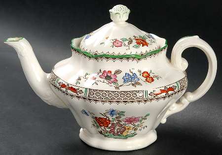 Chinese Rose Mini Teapot & Lid