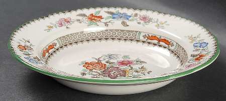 Chinese Rose Rim Soup Bowl