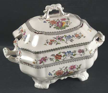 Chinese Rose Tureen &  Lid