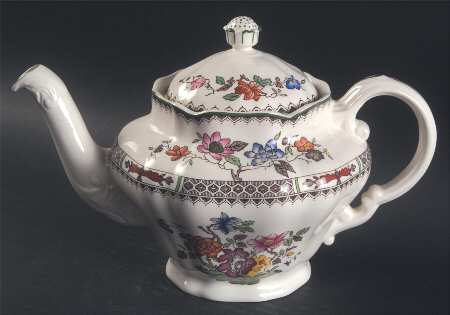 Chinese Rose Teapot & Lid