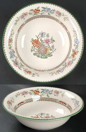 Chinese Rose 9" Round Vegetable Bowl