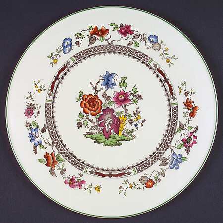 Chinese Rose Cake Plate