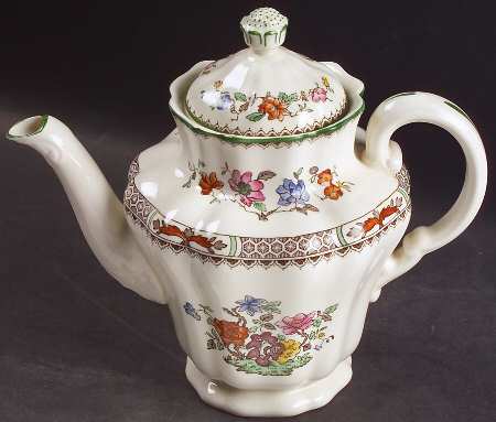 Chinese Rose Mini Coffee Pot & Lid