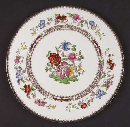 Chinese Rose Cake Plate