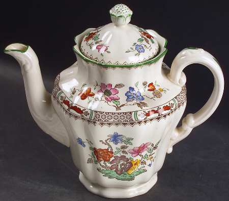 Chinese Rose Small Coffee Pot & Lid