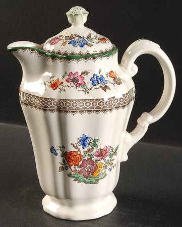 Chinese Rose Hot Water Jug & Lid