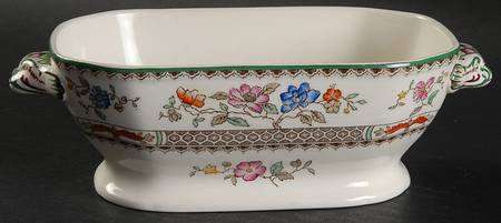 Chinese Rose Sauce Boat No LId