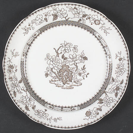 Chinese Rose Brown (Scalloped) by Spode