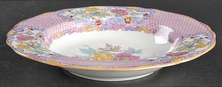 China Rose (Smooth) Rim Soup Bowl