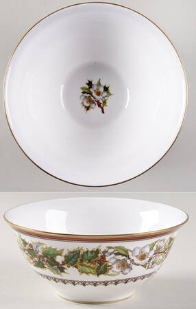 Christmas Rose Nut Bowl