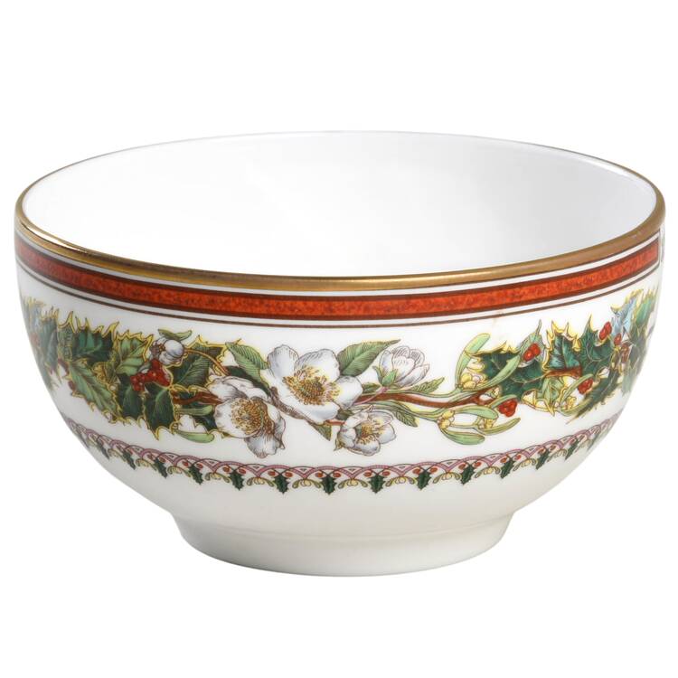 Christmas Rose Open Sugar Bowl