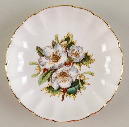 Christmas Rose Small Sweet Meat Dish