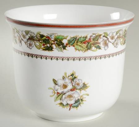 Christmas Rose 6" Cachepot