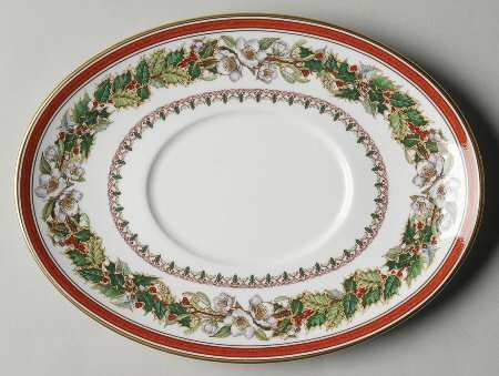 Christmas Rose Underplate for Gravy Boat