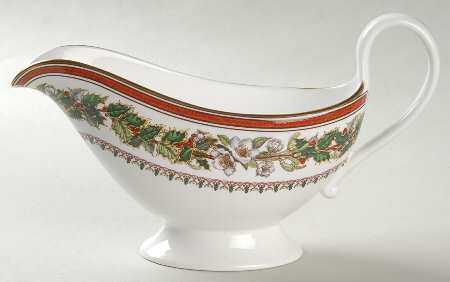 Christmas Rose Gravy Boat
