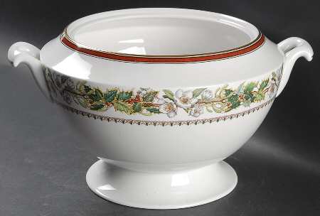Christmas Rose Tureen No Lid