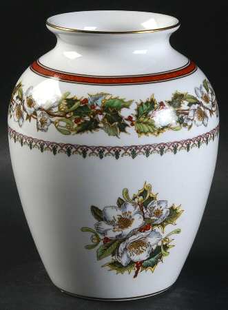 Christmas Rose 5" Vase