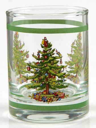 Christmas Tree 2" Glasssware Votive Candleholder