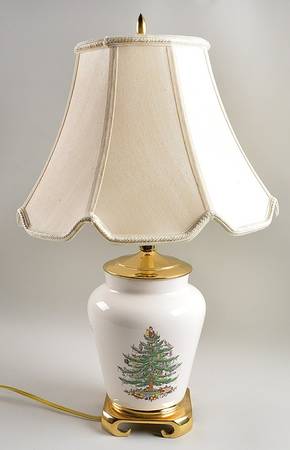 Christmas Tree 21" Electric Lamp & Shade
