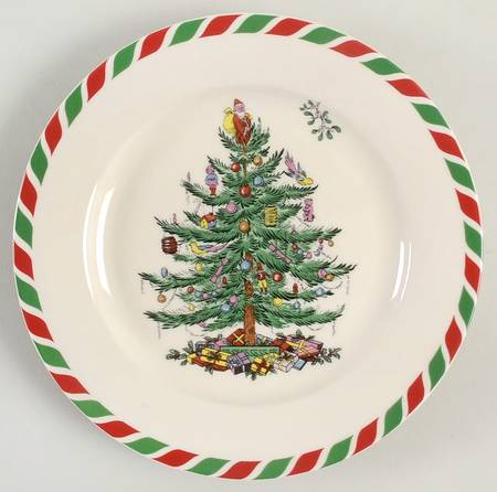 Christmas Tree Accent Salad Plate