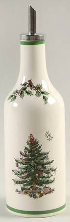 Christmas Tree Vinegar Jar & Drizzle Spout