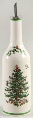 Christmas Tree Oil Jar & Drizzle Spout