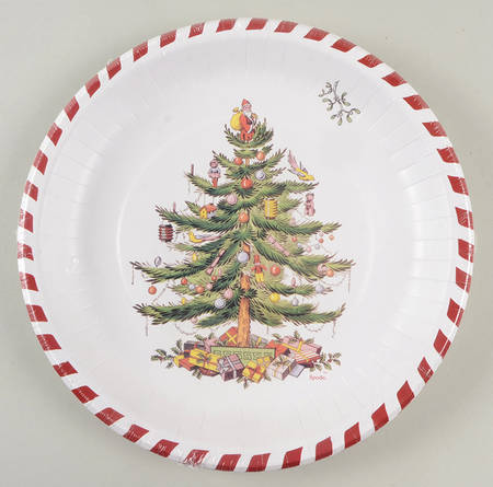 Christmas Tree Pack of 8 - Paper Dinner Plate