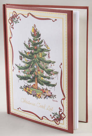 Christmas Tree Christmas Card List Book