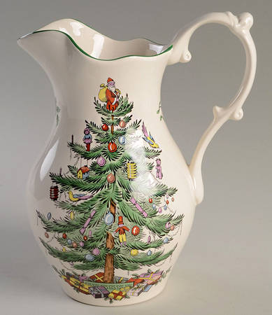 Christmas Tree 40 Oz Pitcher Oz (For Bowl Set)