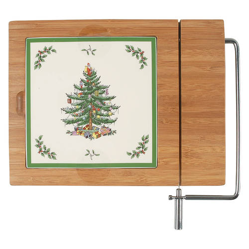 Christmas Tree Bamboo Cheese Board (1 Tile and Slicer)