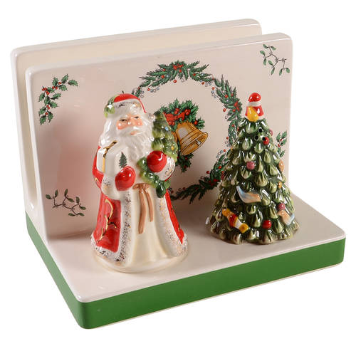 Christmas Tree Figural Napkin/Salt & Pepper Set