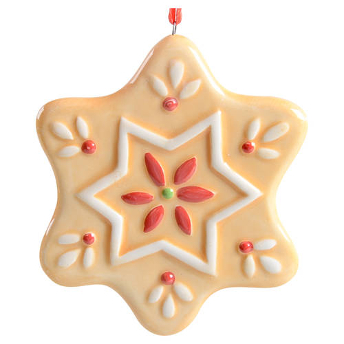 Christmas Tree Ornaments Gingerbread Star - Boxed