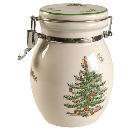 Christmas Tree 7" Preserve Jar with Hinged Lid