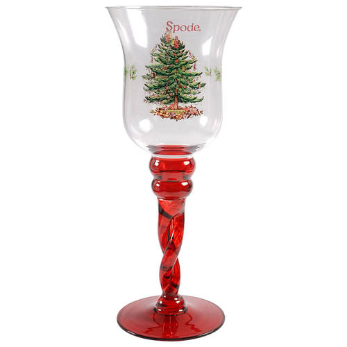 Christmas Tree 11" Glassware Candlestick